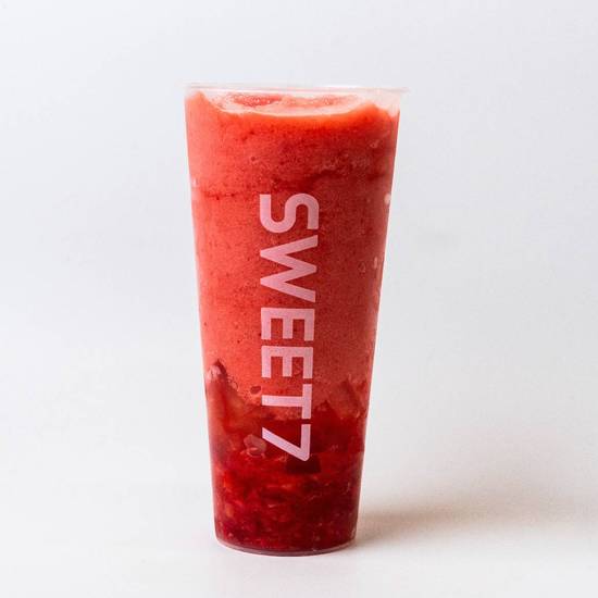 多肉莓莓冰沙 / Super Strawberry Slush with Jelly